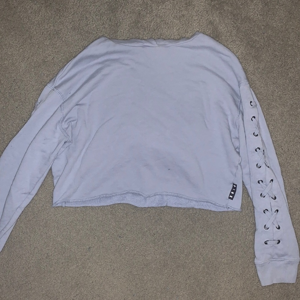 PINK cropped sweatshirt